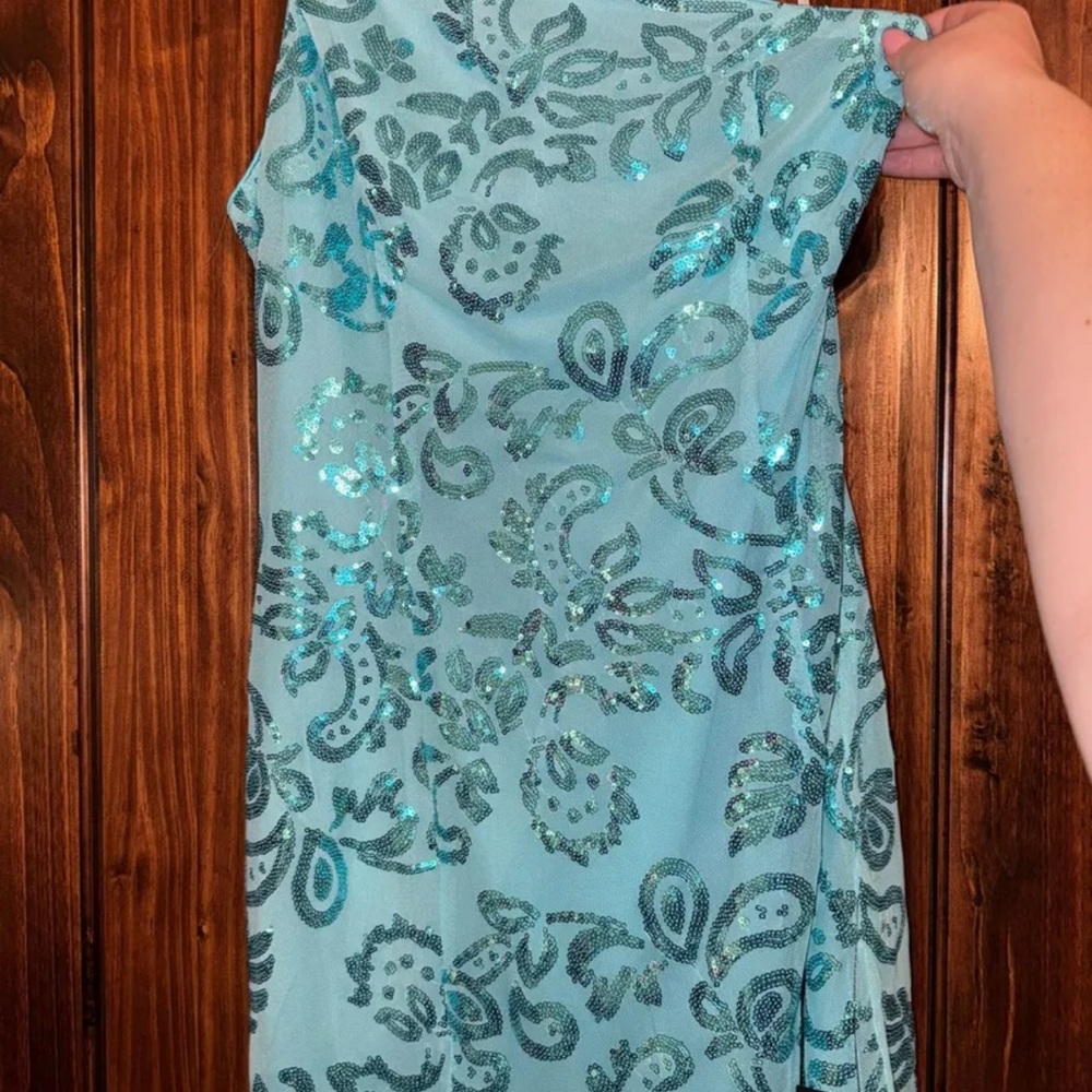 Sequin Paisley Dress